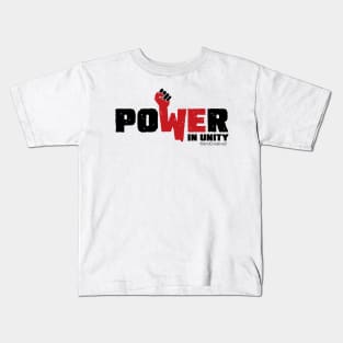 Power in Unity_Red. Kids T-Shirt